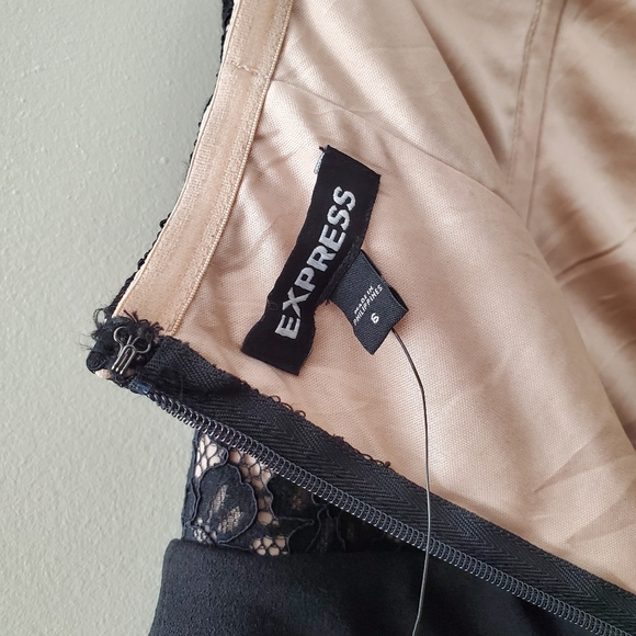 Express Lace Bodice Strapless Sweetheart Jumpsuit - Picture 15 of 16